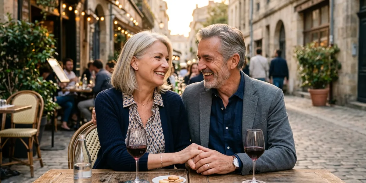 couple de 60 ans, amoureux
