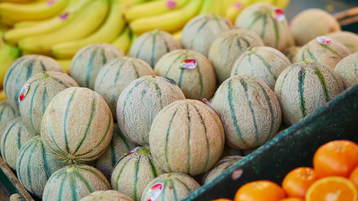étal de melons