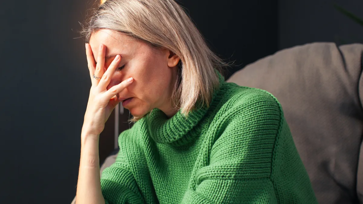 femme anxieuse