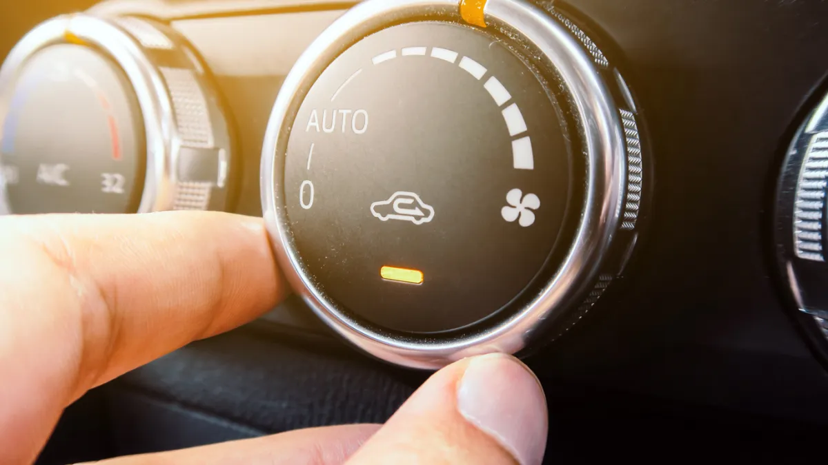 réglage de la climatisation en voiture