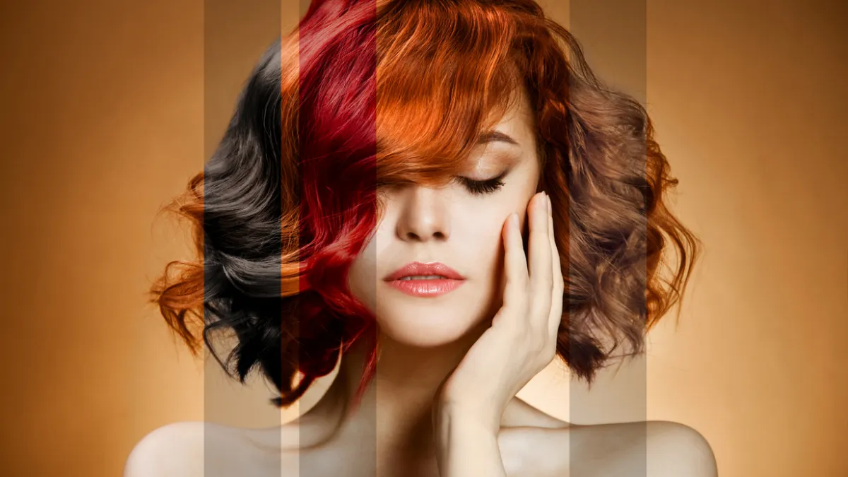 coupe de cheveux et coloration