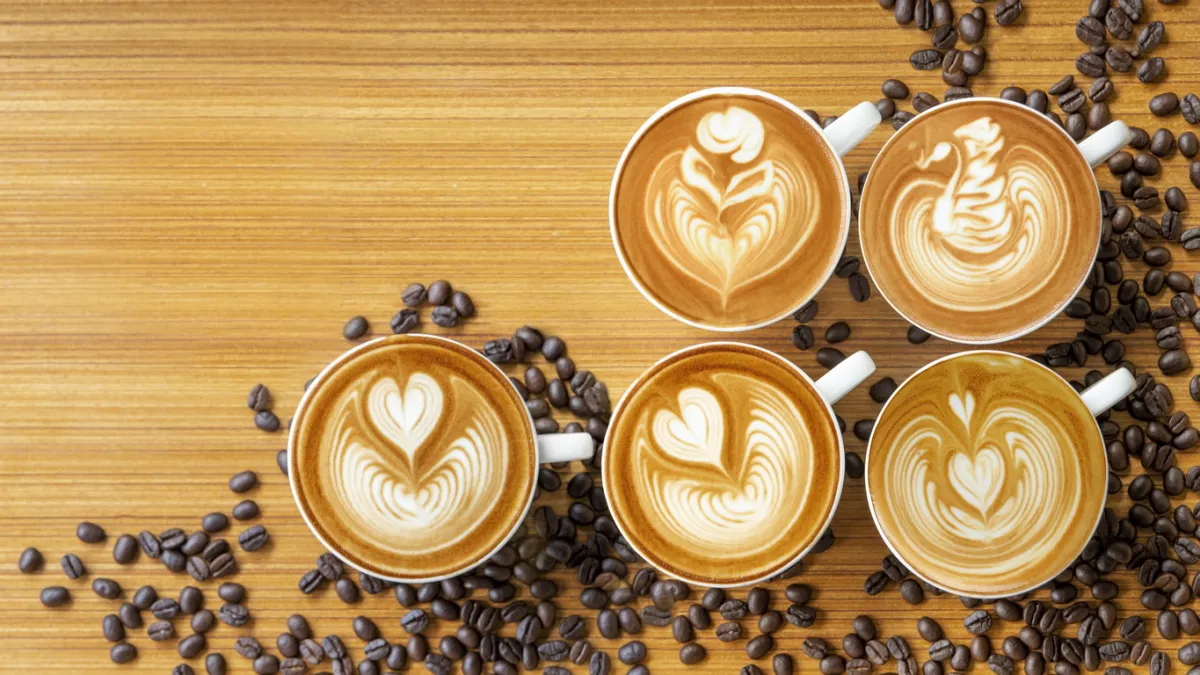 5 tasses de café