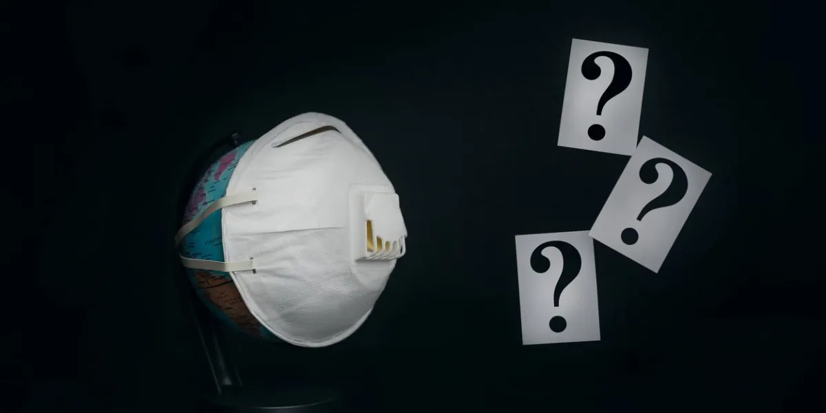 question mark symbol of suspense, fear of the future