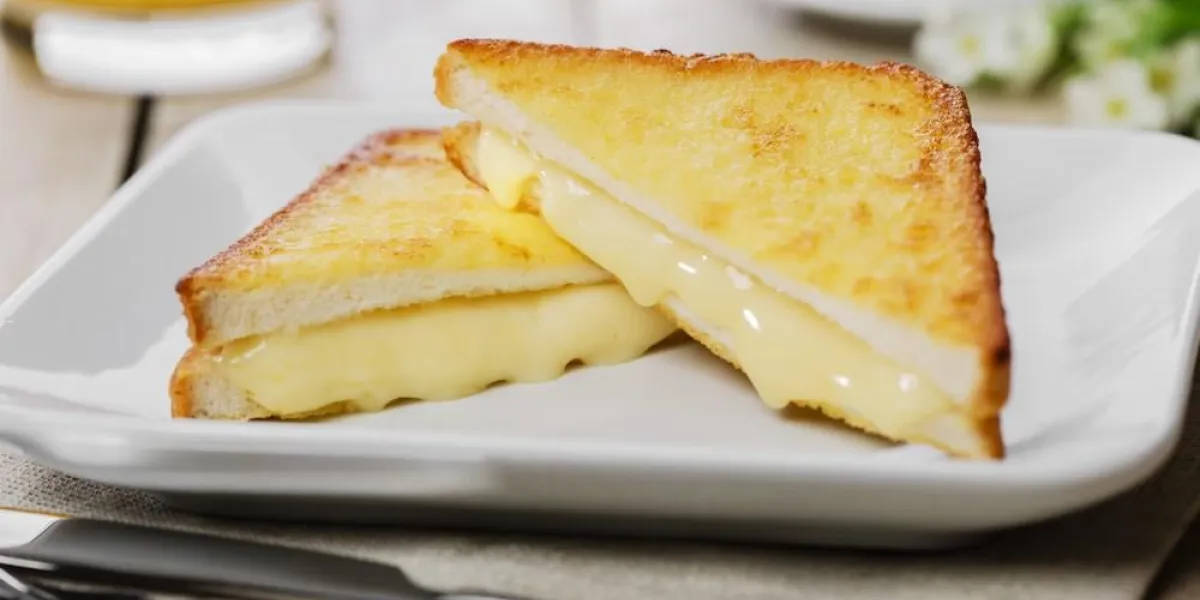 sandwich grillé avec du pain grillé à la mozzarella