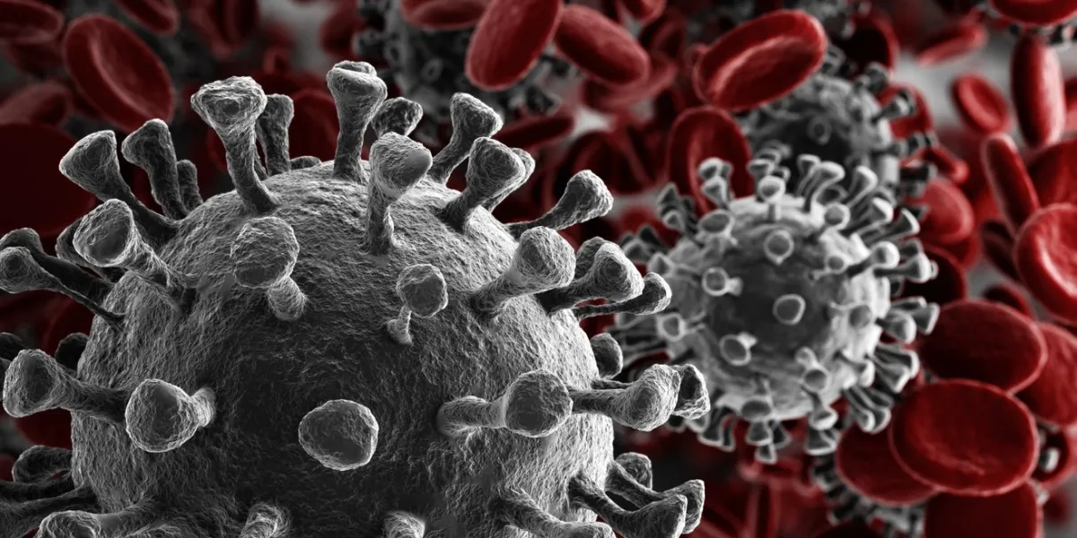 coronavirus outbreak and coronaviruses influenza background as dangerous flu strain cases as a pandemic medical health risk concept with disease cells