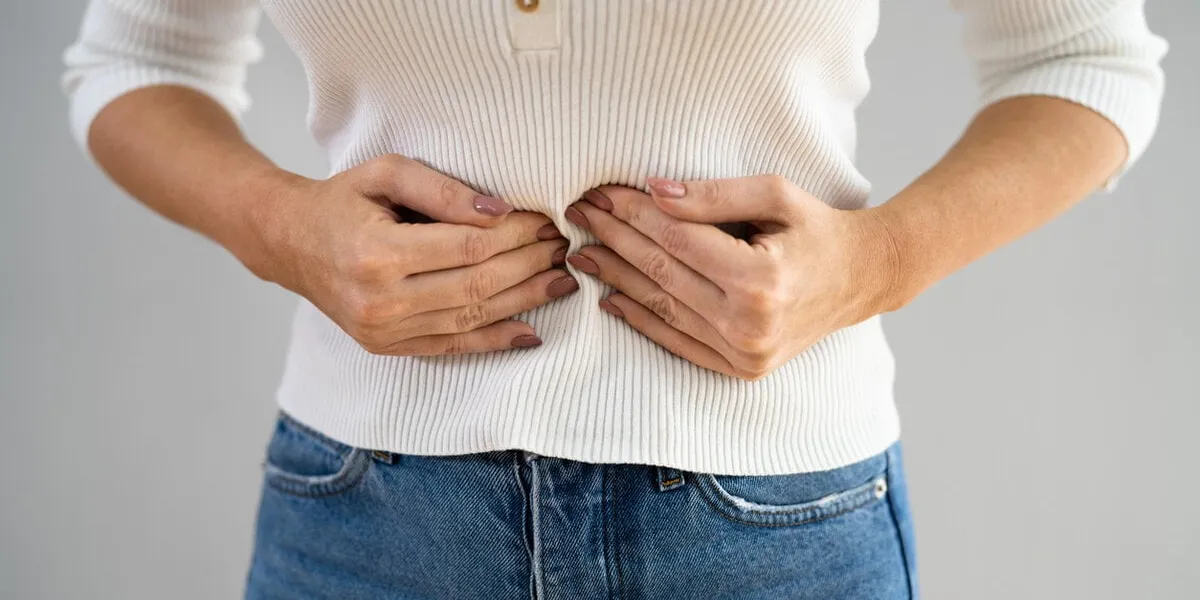 diverticulitis infection or inflammation in intestines woman with colitis