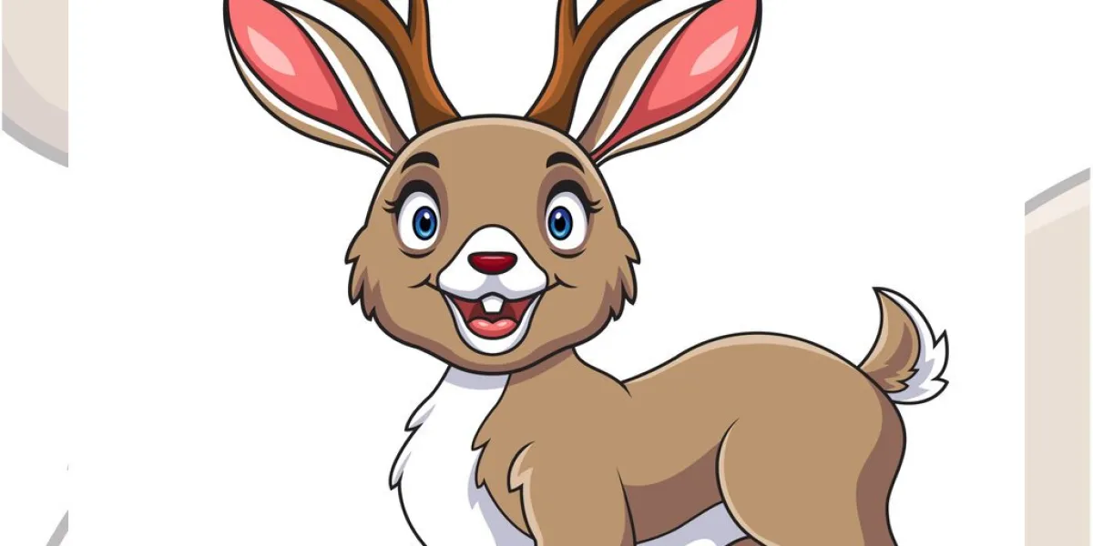 jackalope cartoon mascot character design