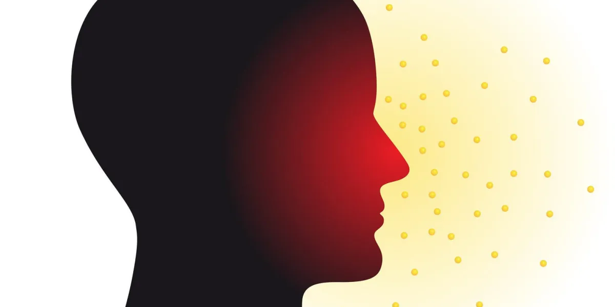 illustration abstraite de l'allergie au pollen rhume des foins