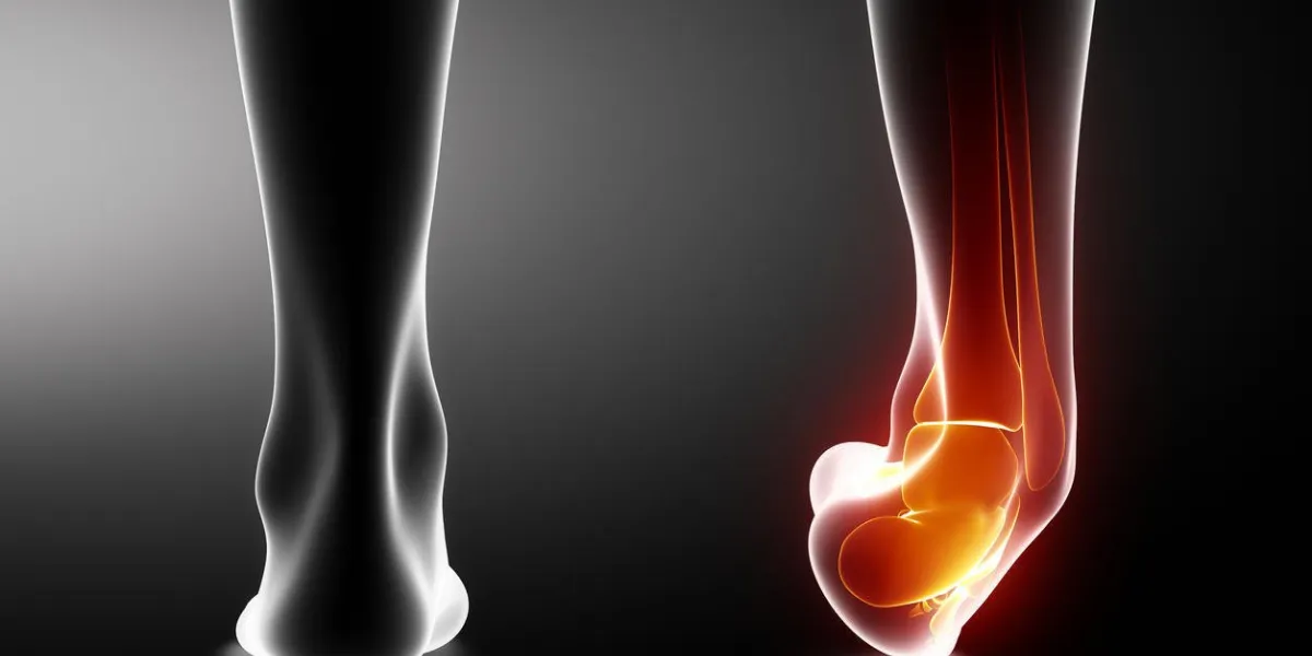 entorse à la cheville noir x-ray en 3d