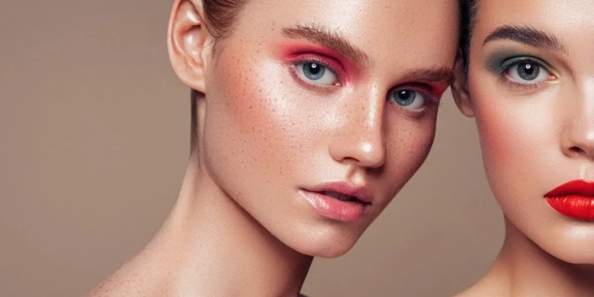 two beautiful girls with make-up