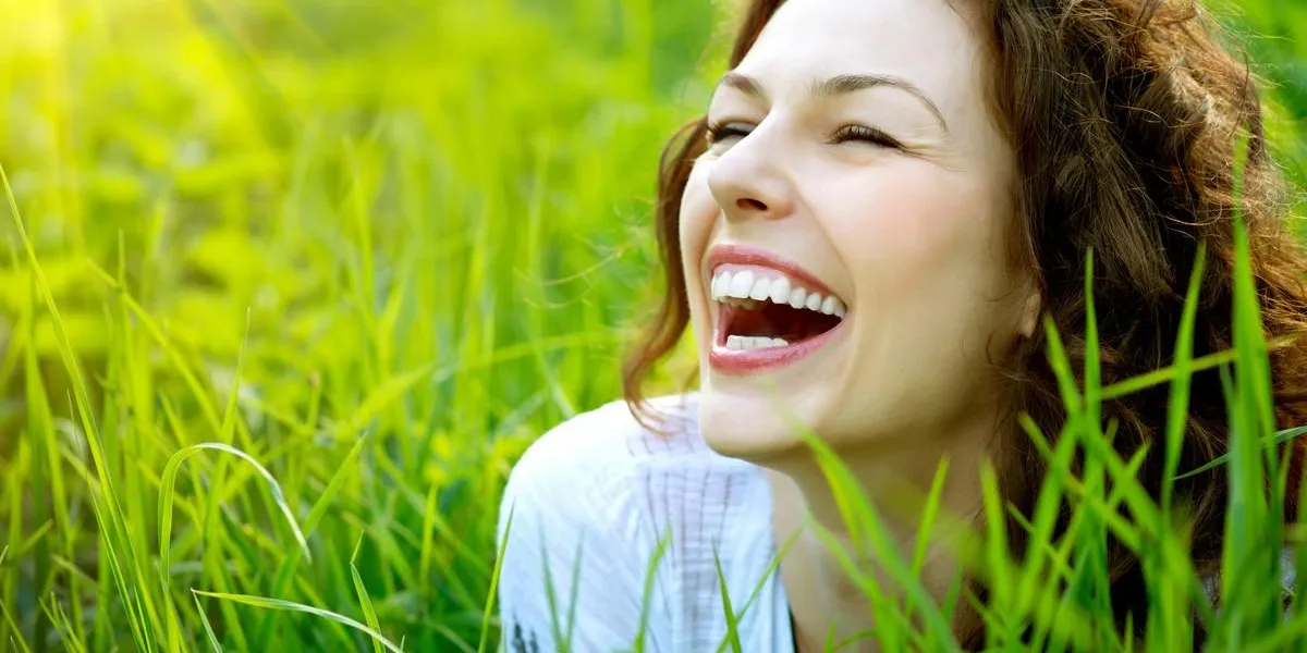 beautiful young woman outdoors enjoy nature