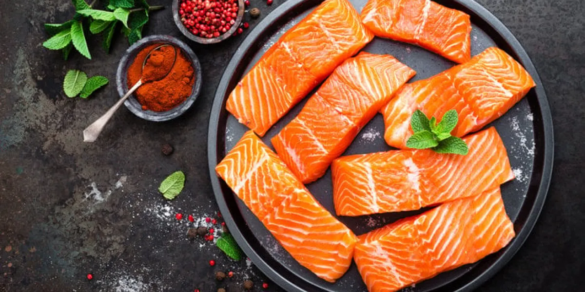 salmon fresh salmon fish raw salmon fish fillet sea food