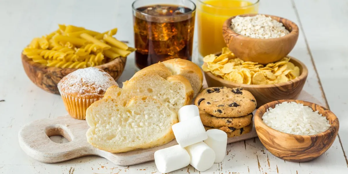 sélection de mauvaises sources de glucides, espace copie