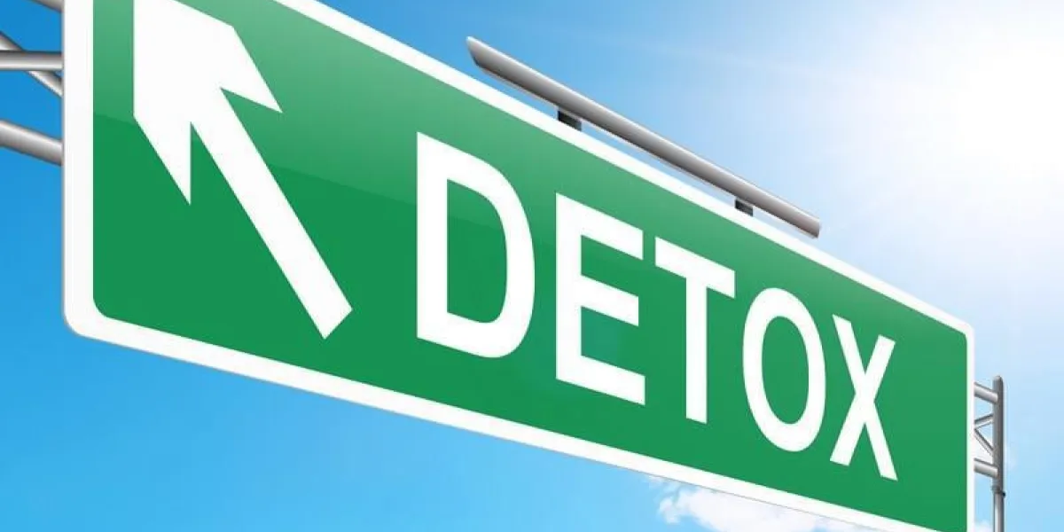 illustration représentant un signe avec un concept de désintoxication