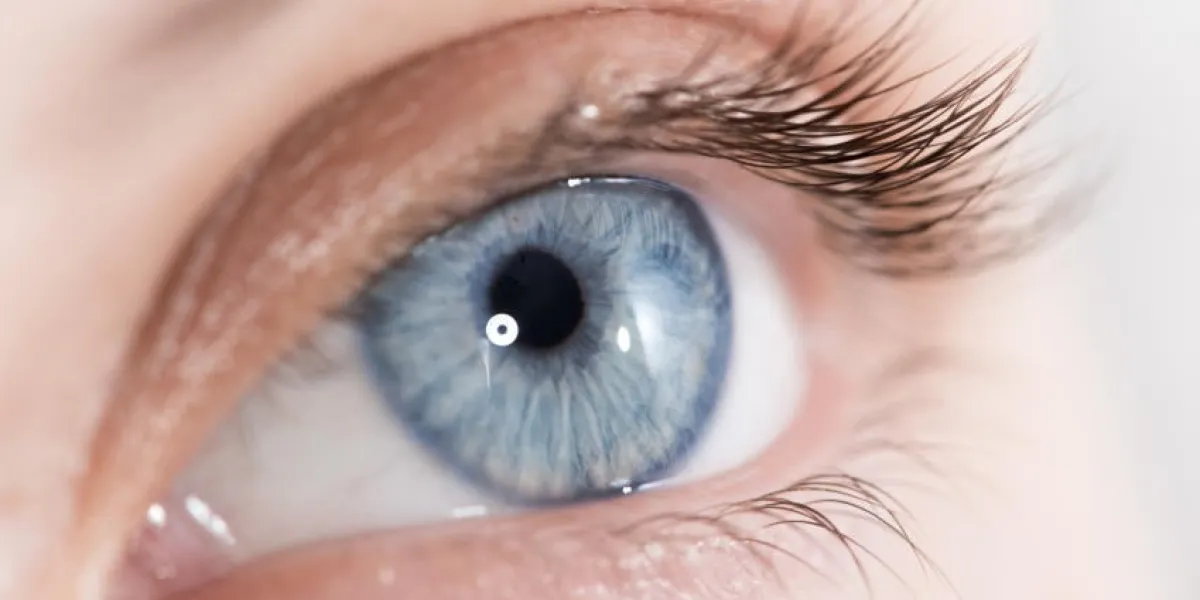 coup de gros plan extrême d'un oeil de belle femme