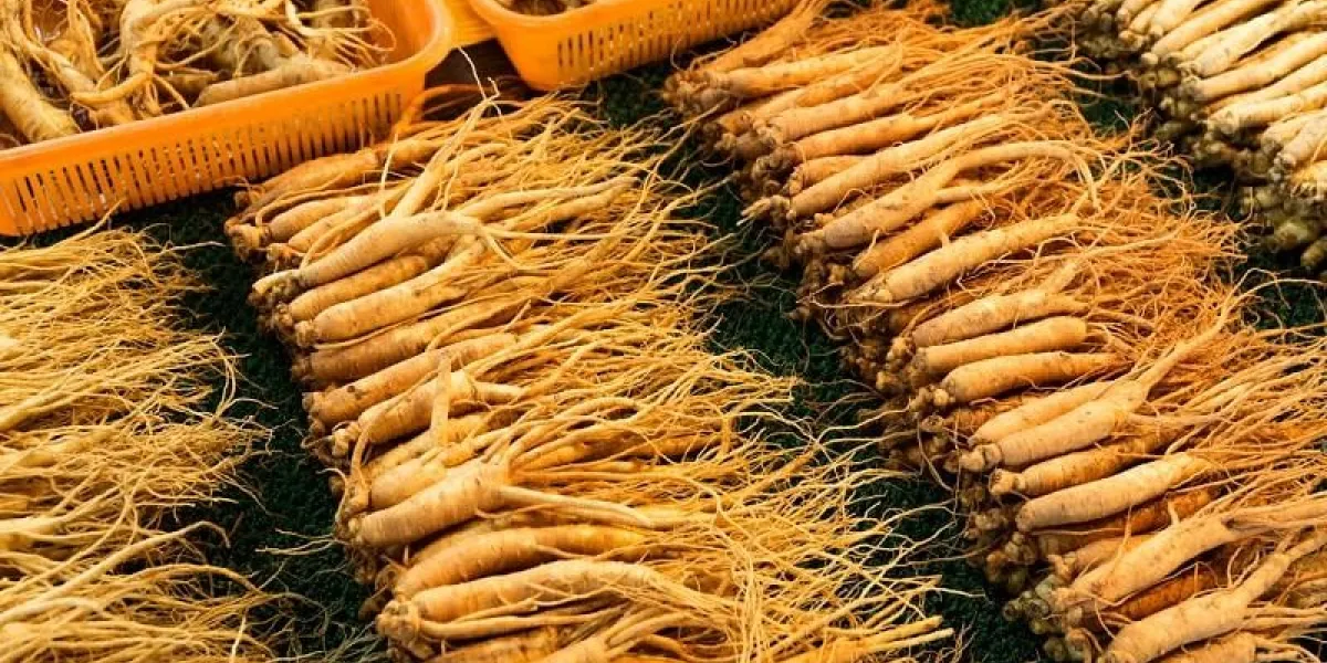 ginseng sell in korean market