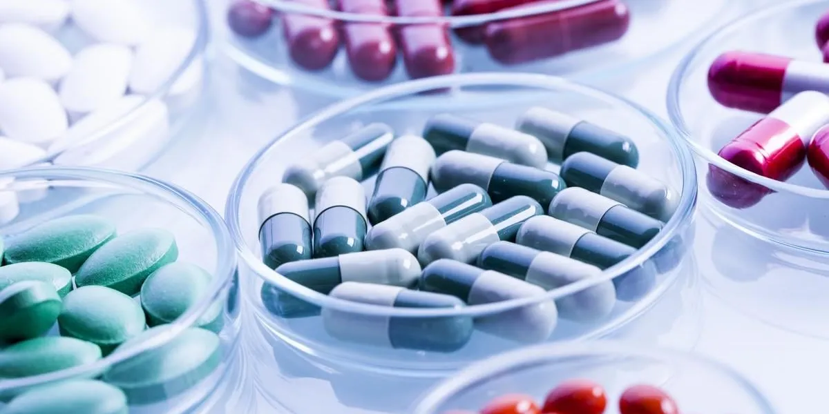 set of capsules on white background studio shot