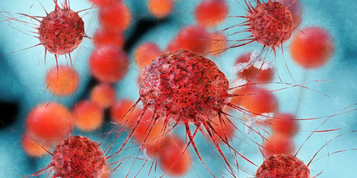 cancer cells - 3d rendered illustration