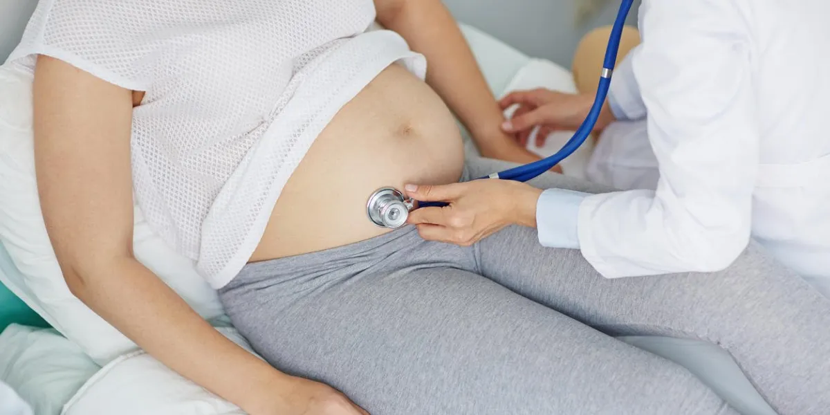 obstétricien examinant son patient enceinte