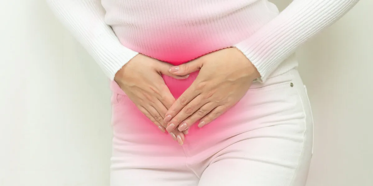 abdominal pain of young woman gynecological or medical problems, healthcare concept