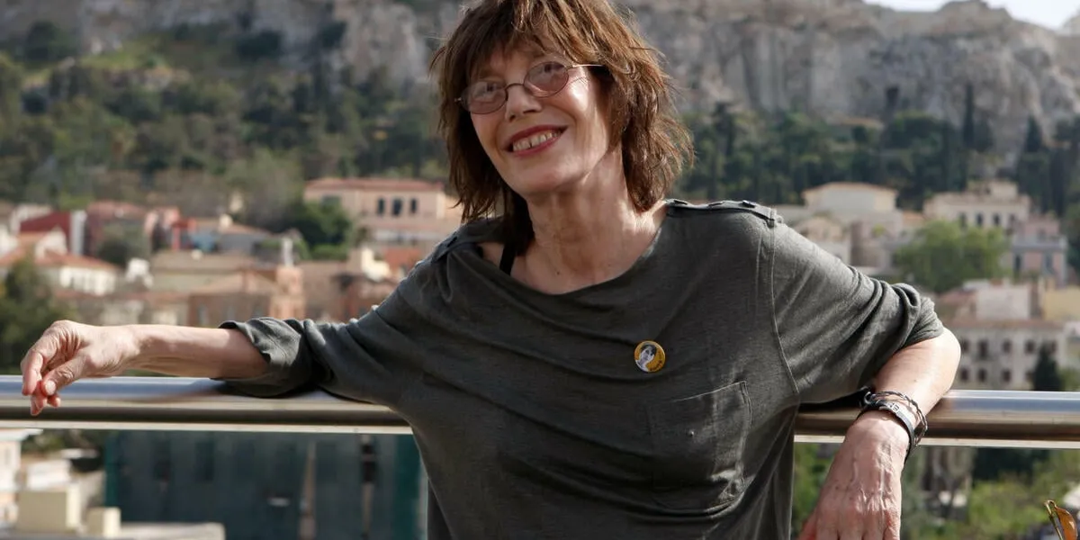 apr 17, 2010 - athens, greece - singer jane birkin photographed with background acropolis and old athens ''plaka'' she came to greece to promote her new album ''jane birkin au palace' and to attend the 11o francophone film festival in athens (credit im