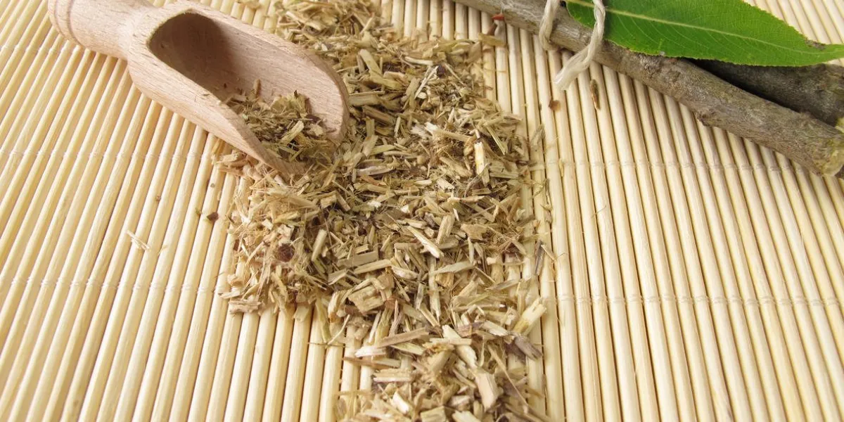 loose tea from willow bark - loser tee aus weidenrinde