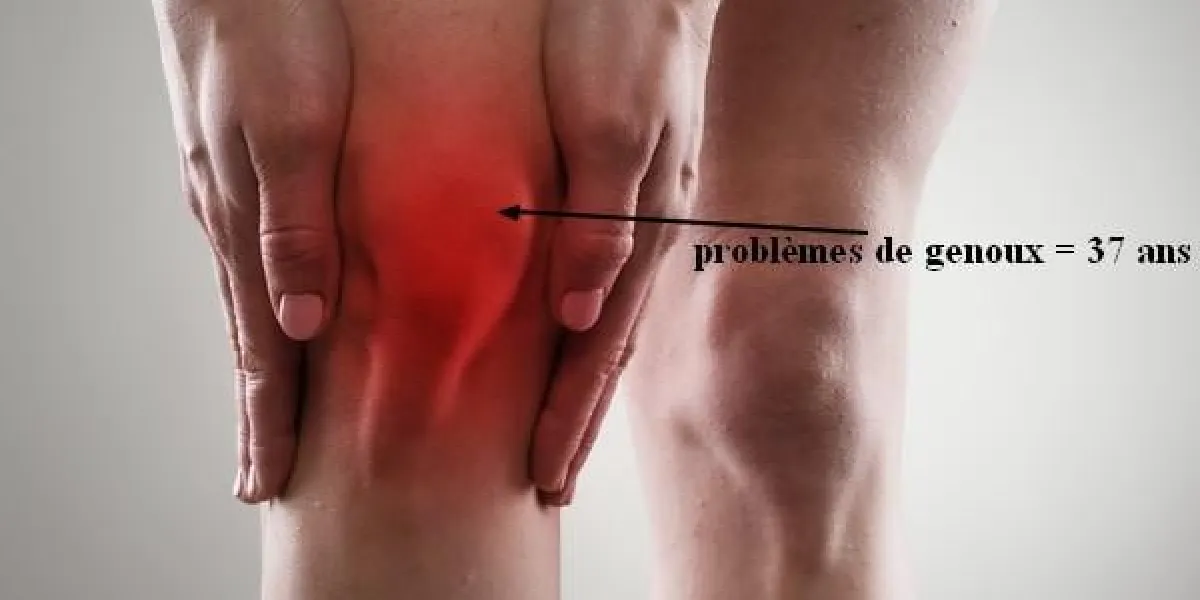 problèmes de tendon sur la jambe de la femme indiqués par un point rouge