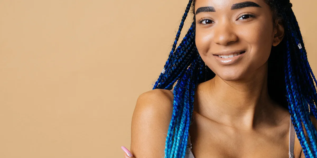beauty portrait of beautiful black woman wearing lingerie underwear - pretty african young woman posing in studio, concepts about beauty, cosmetology and diversity