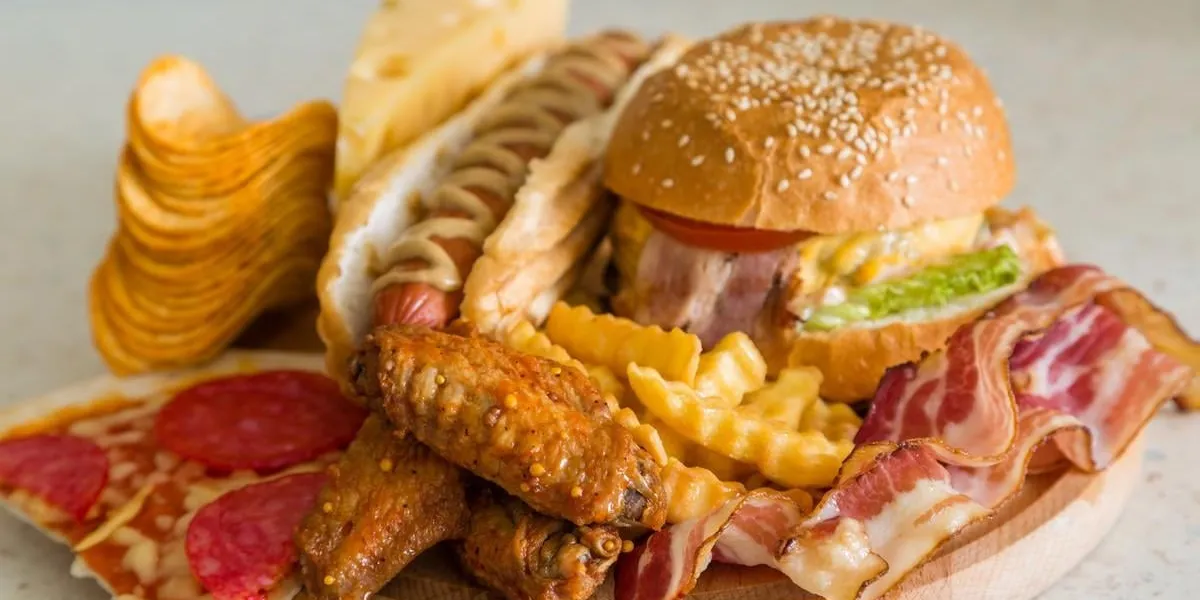 selection of bad fat sources, copy space