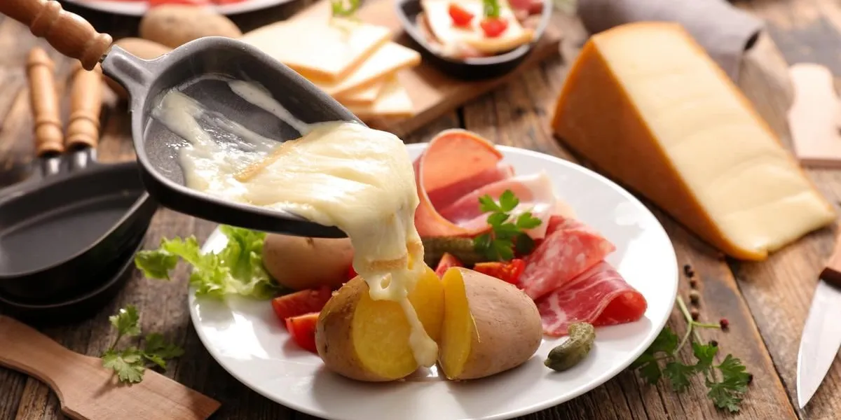 raclette cheese melted