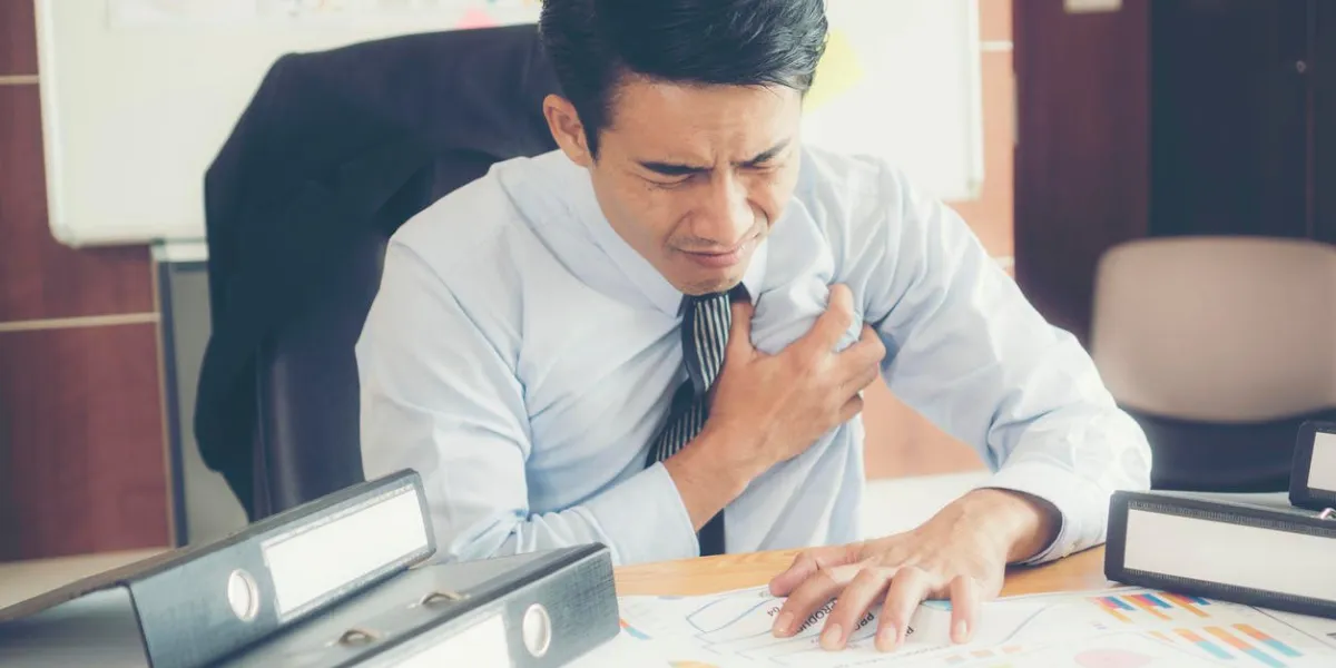 businessman is heart disease