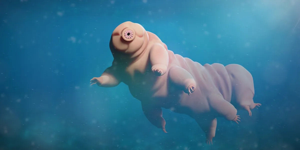 tardigrade, swimming water bear, microscopic extremophile