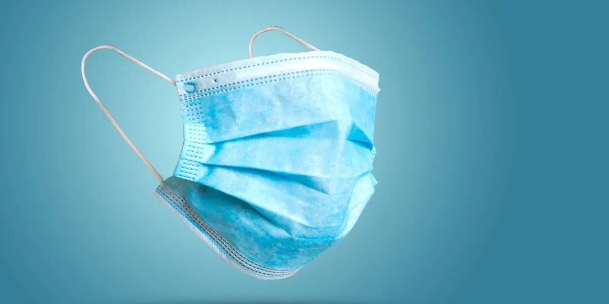 realistic surgical mask in details