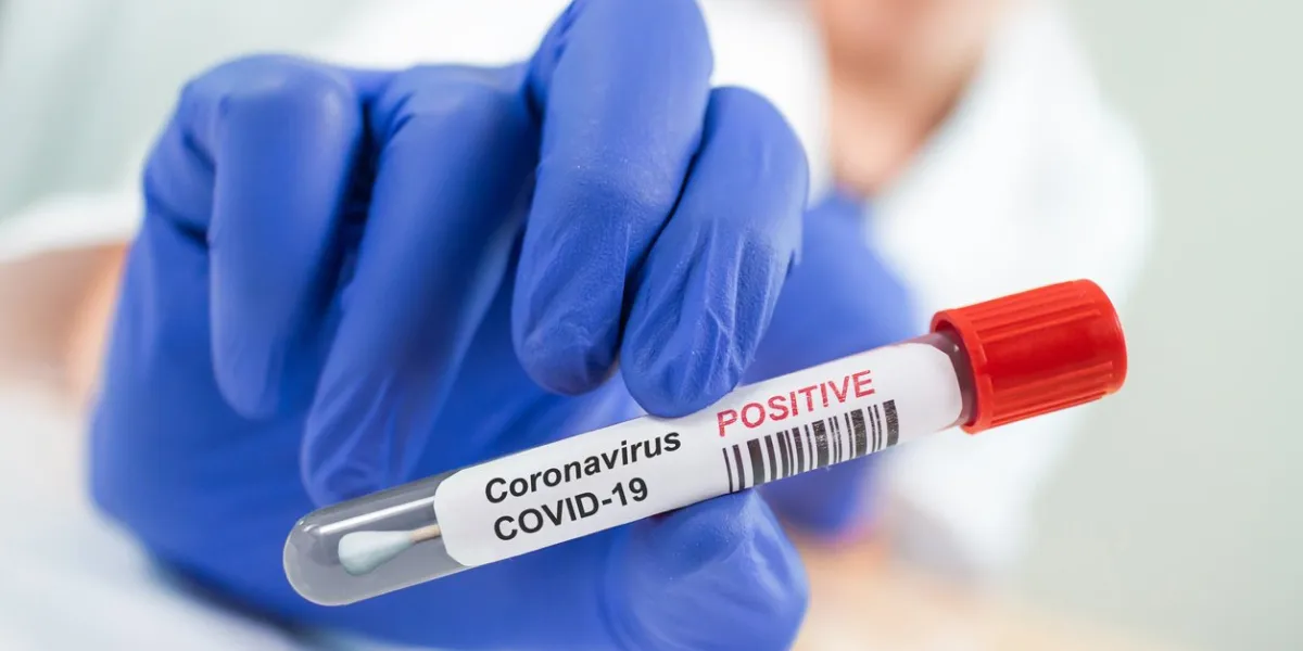 coronavirus infected swab test sample in doctor hands covid-19 epidemic and virus outbreak
