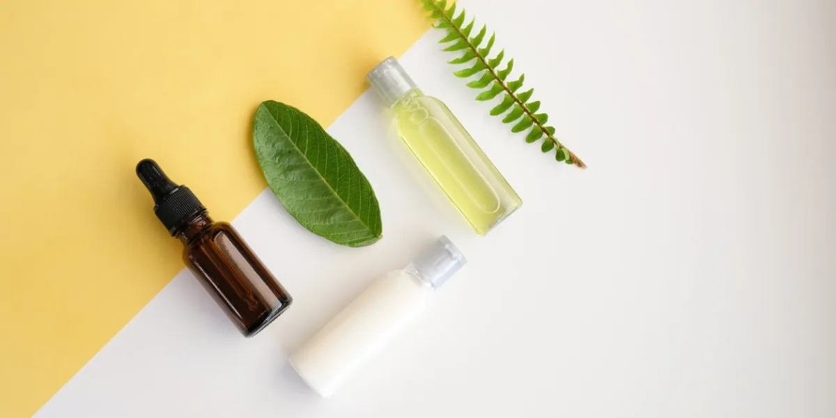 cosmetic nature skincare and essential oil aromatherapy organic natural science beauty product herbal alternative medicine mock up