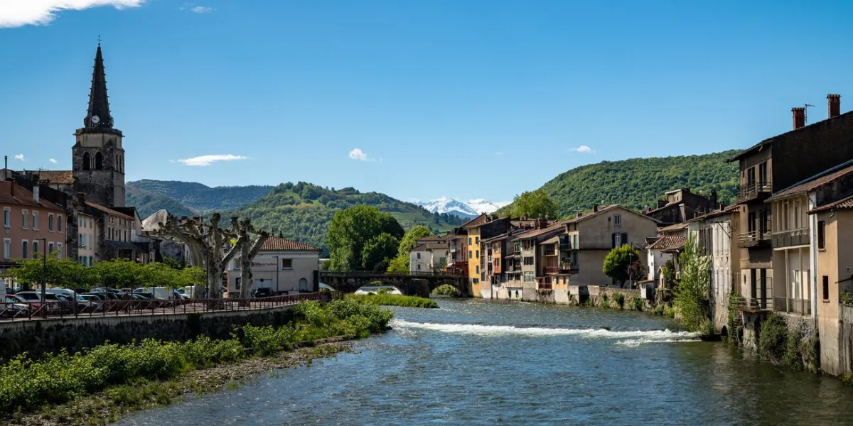 saint-girons french city in the department of ariege, in the occitanie region