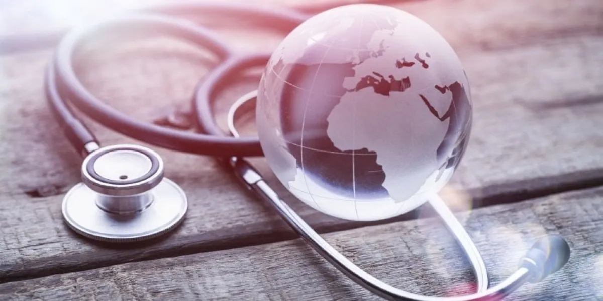 globe and stethoscope