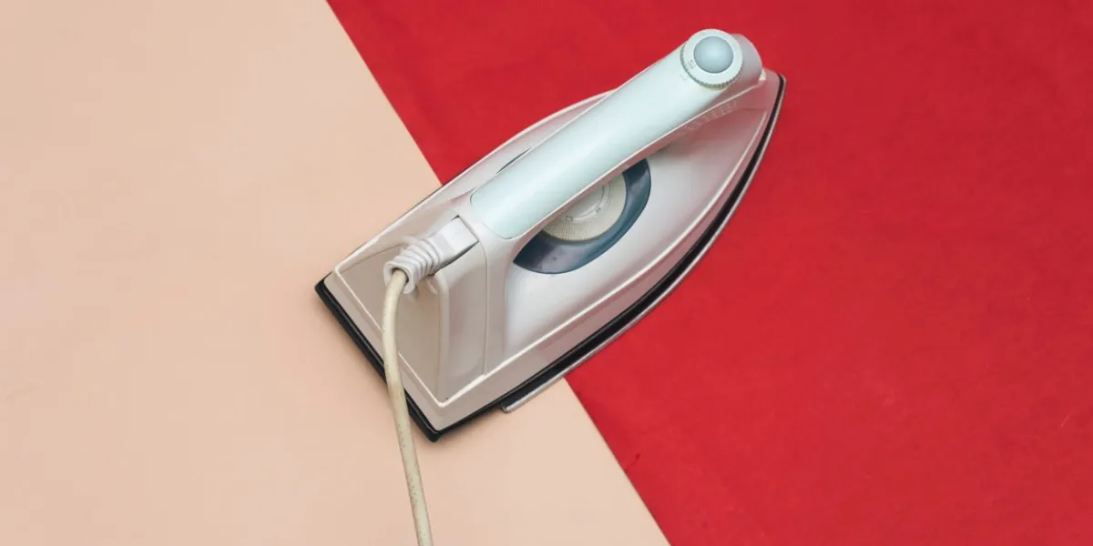 iron for ironing on a colorful background