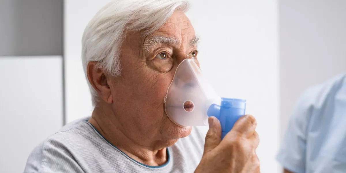 copd, medical fibrosis or asthma sick patient