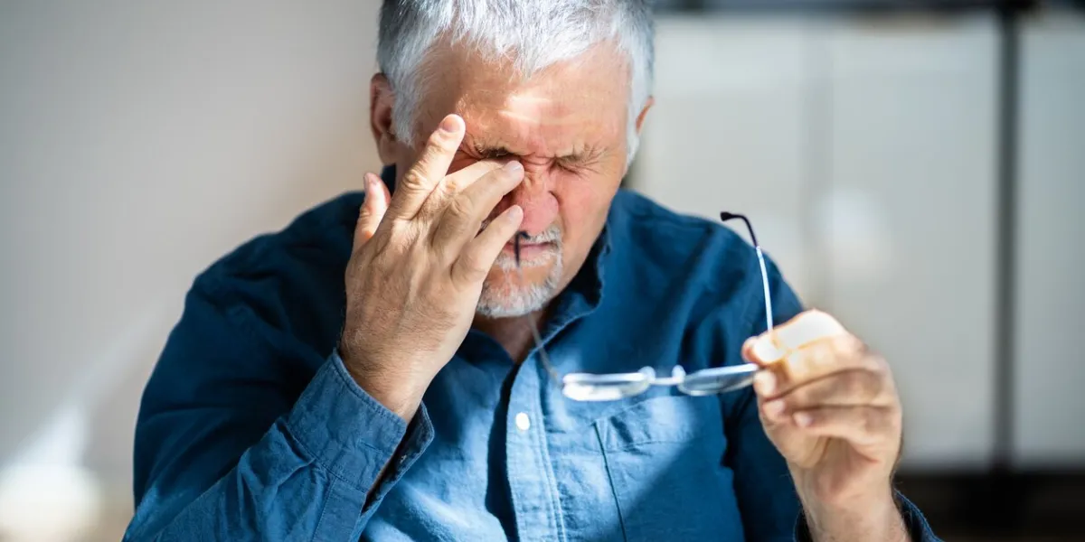 eye glaucoma or tired dry eyesight conjunctivitis and itching