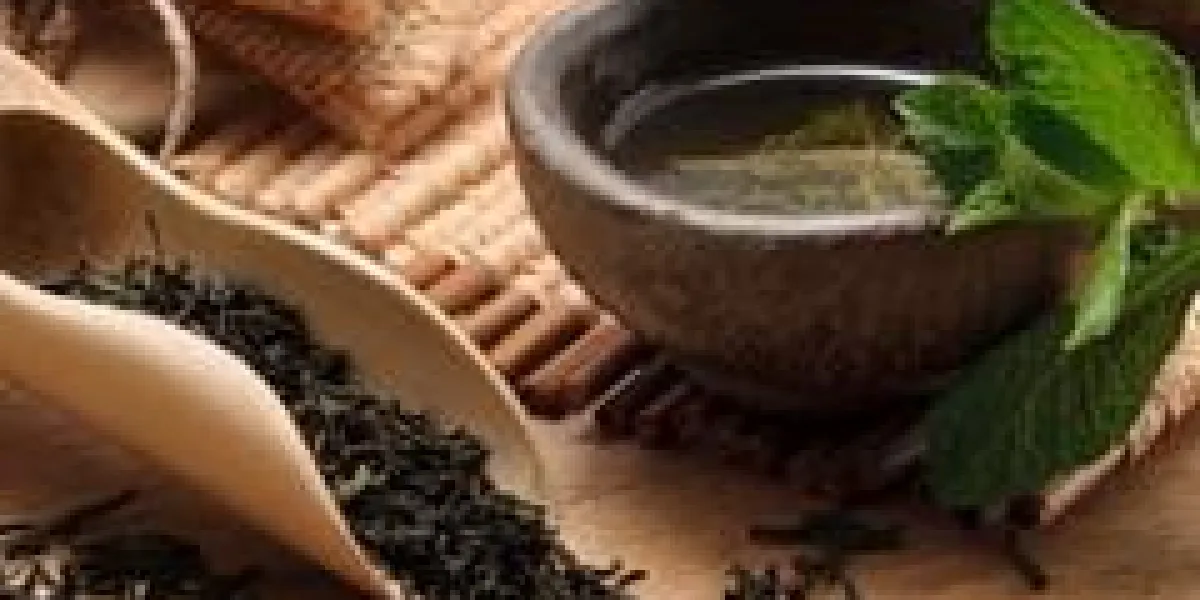 tasse de thé vert frais